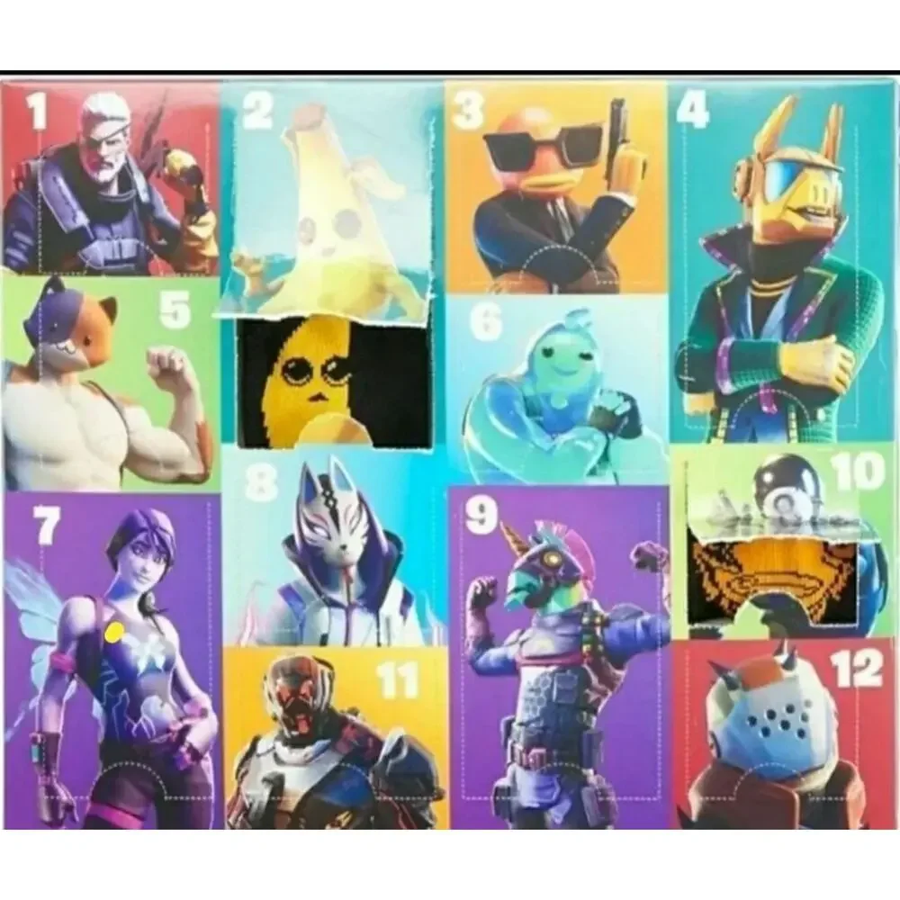 FORTNITE 12 Pairs of Kids Socks • 12 Day Advent Sock Character Gamer Feet Ware